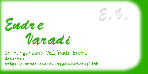 endre varadi business card